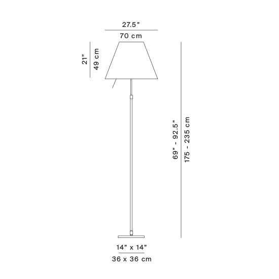 Lampe De Bureau Luceplan Constance Terra - Télescopique Noire - Design P. Rizzatto 1986